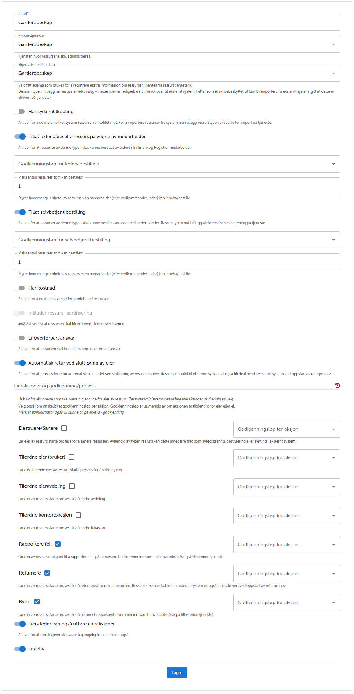 Egendefinerte ressurstyper
